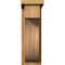 Ekena Millwork Del Monte Rough Sawn Corbel w/Backplate, Western Red Cedar, 6"W x 14"D x 18"H COR06X14X18DEL01RWR - alternate 3